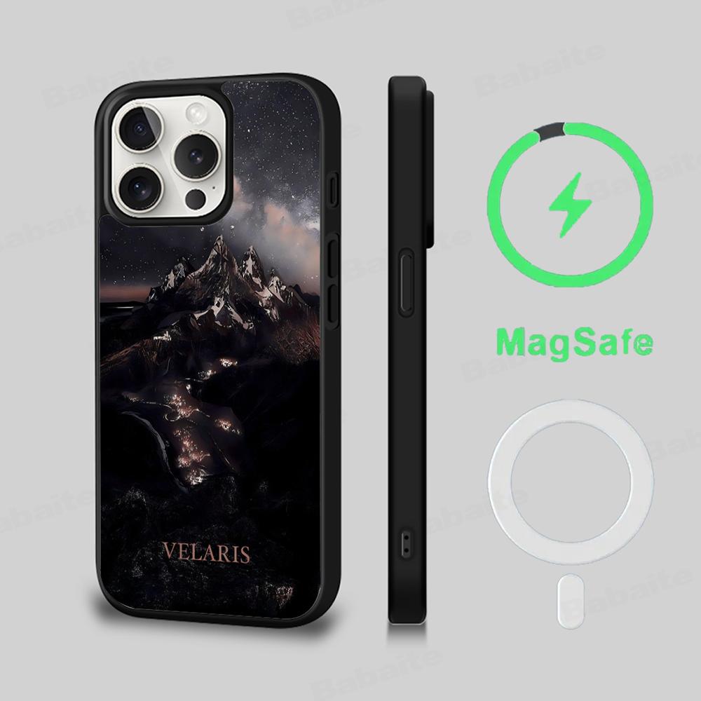 Acotar A Court of Mist and Fury Phone Case Magesafe Magnetic Wireless Charge Case For iPhone 16 11 15 Pro Max Plus Mini