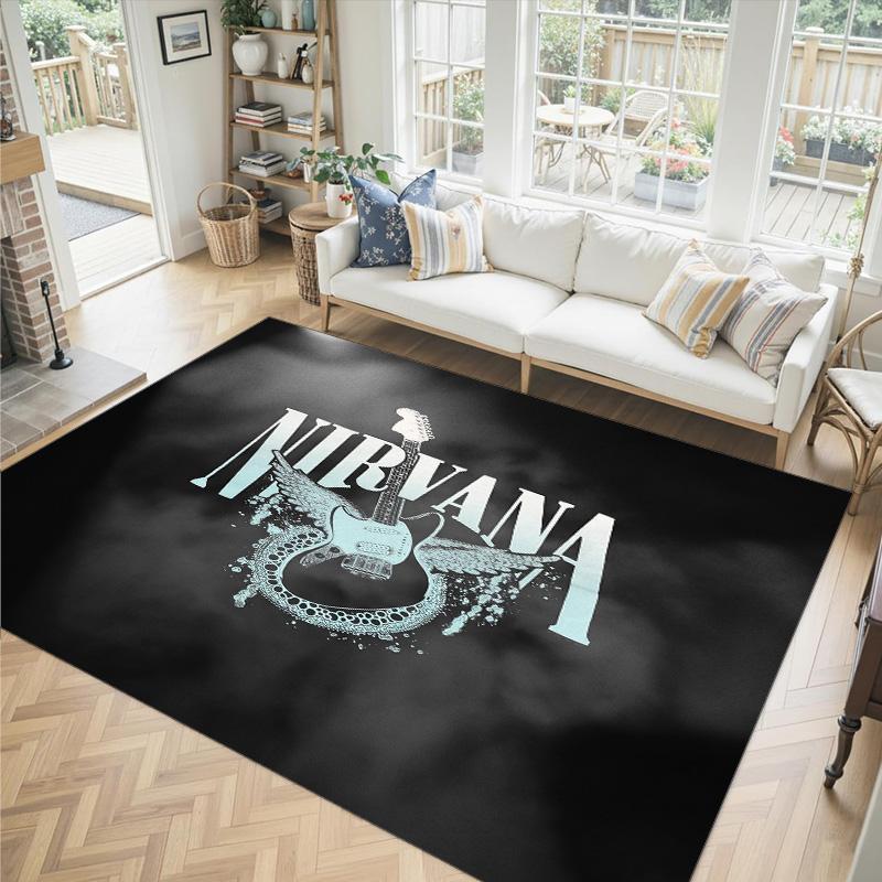 Nirvana Design Crystal Velvet Carpet Cozy Non?Slip Printed Rug For Bedroom Living Room Entrance