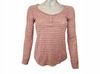 Y4049 KHUJO Cion Berry+cream BLOUSE TOP T-SHIRT WOMEN'S S
