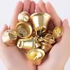 Retro Handmade Gold Christmas Trumpet Bells DIY Ornaments Pendant