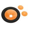 2PCS Orange Paper Speaker Cone Rubber Surround Drum Paper Subwoofer Cone  Subwoofer Replacement