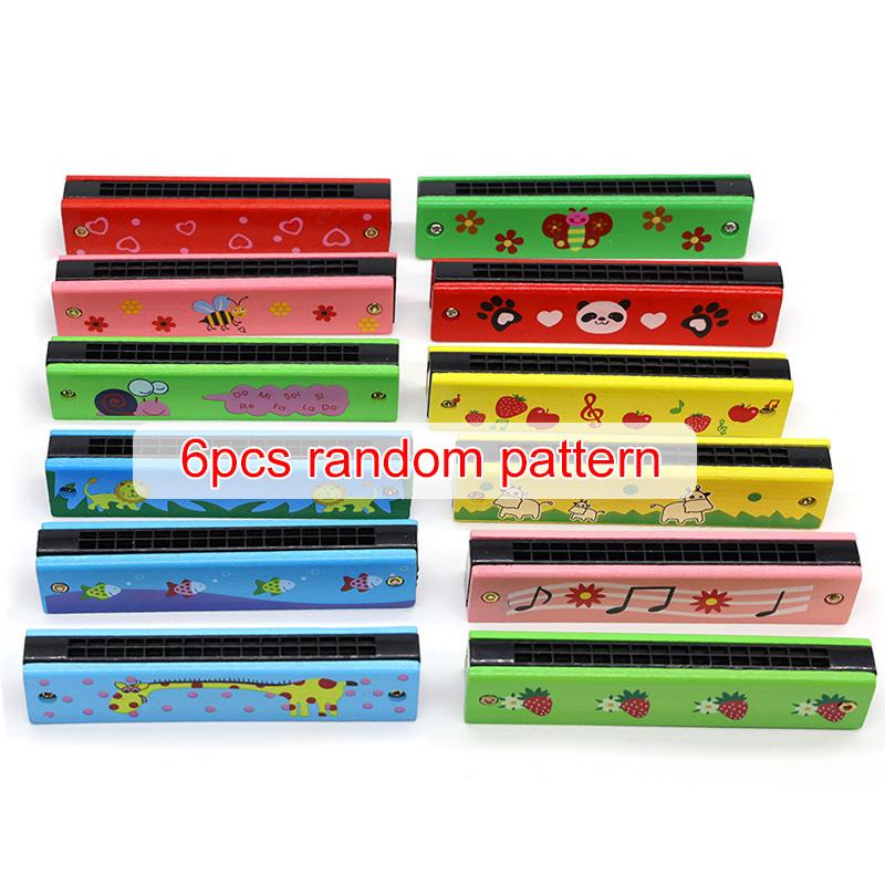 Children Wooden Harmonica Musical Instrument Toys Early Education Kindergarten for Beginners Music Teaching Aids Puzzle TMZ