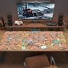 PandaBear Love Lace Solid Color Mouse Pad Large Gaming Table Cushion Non-slip Laptop Tablet Big Mousepad XXL Mat Mini PC Playmat With Lock edge