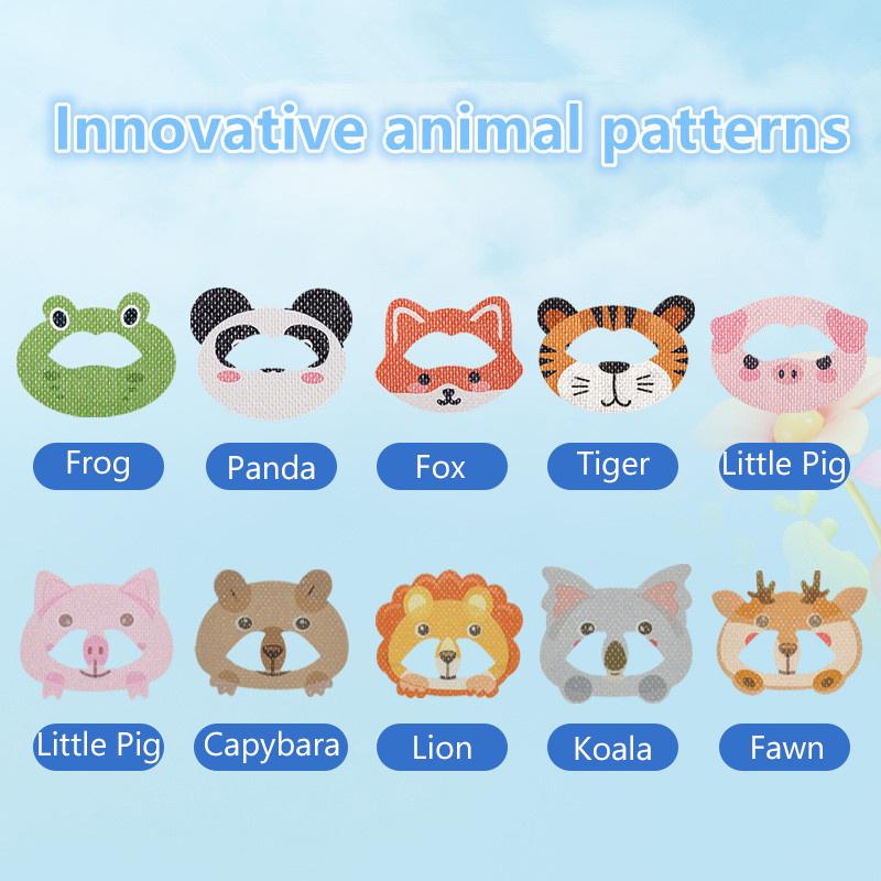 30 ks Dětské kreslené náplasti proti chrápání na spaní se zavřenými ústy, náplast pro korekci dýchání, náplast pro ztišení, ortotická páska