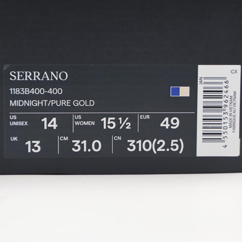 1183B400-400 Onitsuka Tiger Serrano Midnight Pure Gold (Men's)