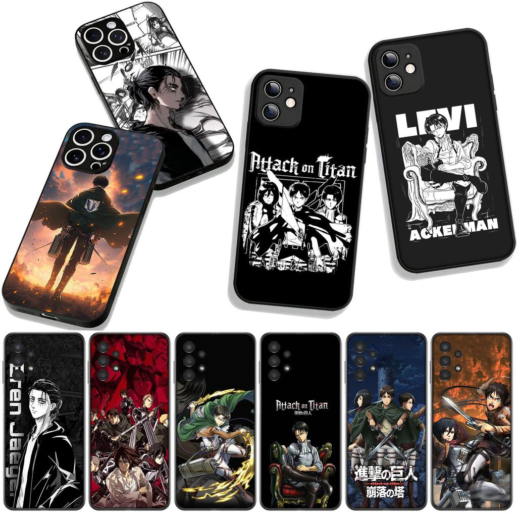 For Samsung Galaxy A36 A17 A26 A07 A35 A54 A53 A13 A33 A34 S8 S9 S20 S21 FE S10 Plus Case Levi Attacks Jaeger On Titan Eren