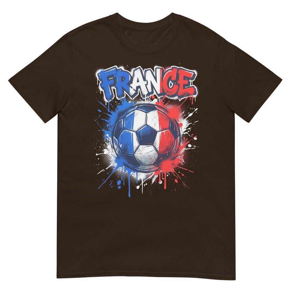 France Football Soccer Player Flag Graffiti Fathers Day Tshirt