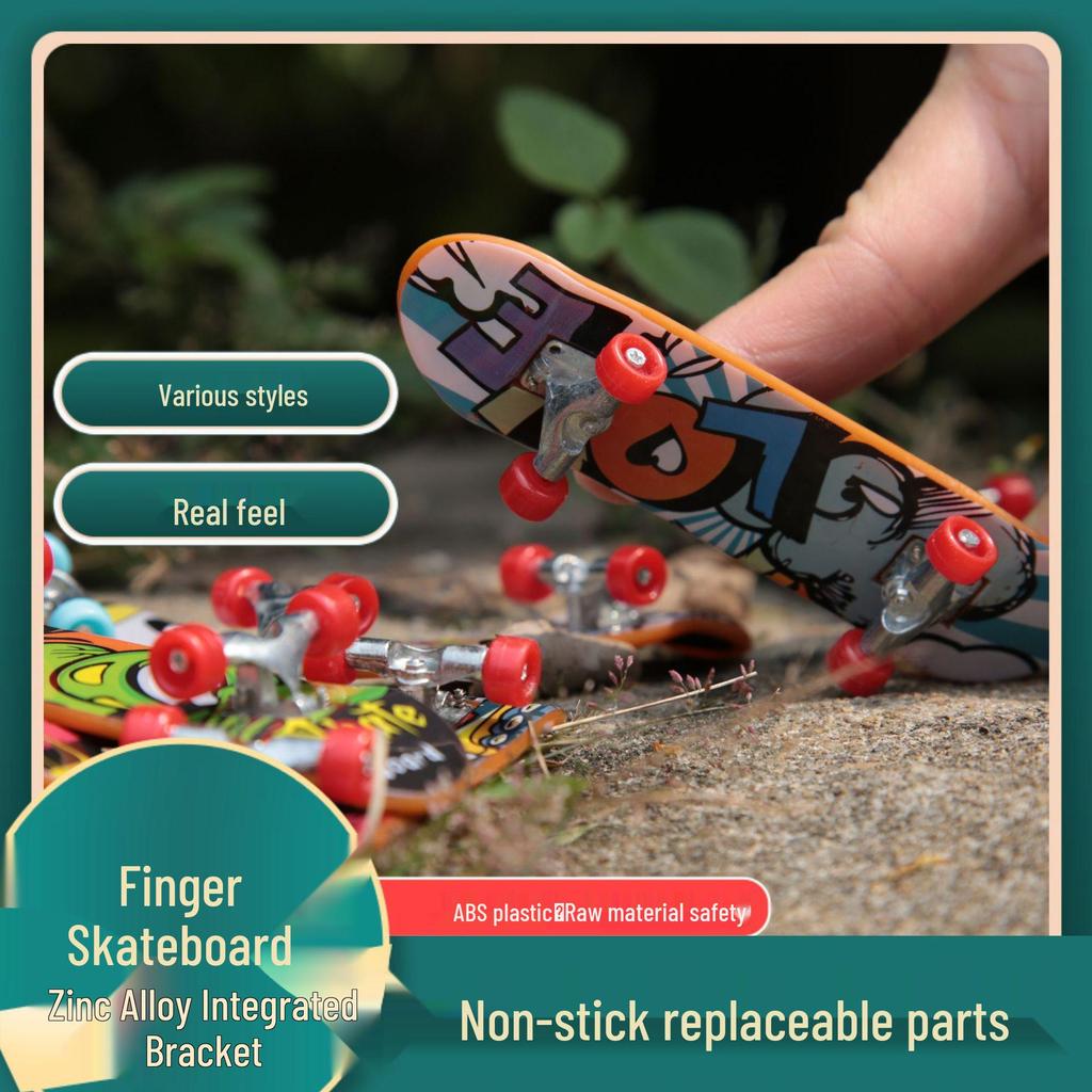 Mini Finger Scooter - Beginner Double Kick Skateboard Toy
