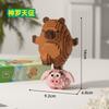 Cute Capybara Construction Blocks Figurine Micro Blocks Educational Toys Diy Model Fun Stem Plaything Desktop Decor Model & Collectible