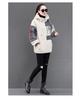 Korean Style Plus Size Mid-Length Lambswool Hoodie for Women - Slimming, Versatile, Thickened, and Cozy.