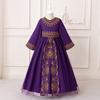 Middle East Cross-Border Pleated Evening Dress for Little Girls - Hot Stamped Princess Party Robe