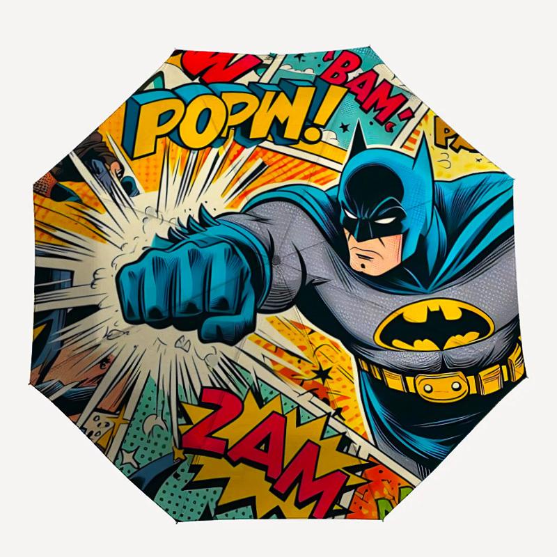 1pc Batman Automatic Open/Close Umbrella, Christmas Gift for Men Women, Daily Travel Outdoor Use Yy251101231