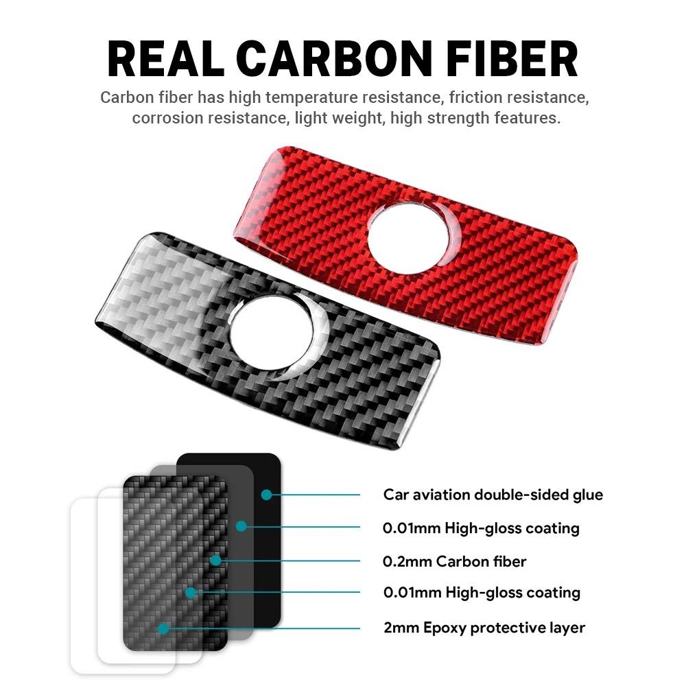 For Subaru Legacy Outback 2015 2016 2017 2018 2019 Real Soft Carbon Fiber Sticker LHD RHD Car Copilot Storage Box Accessories