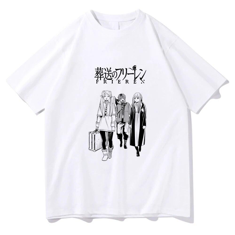 Tričko Frieren Beyond Journey's End Unisex Estetické Retro Anime Sousou No Frieren Tričko Unisex Unisexga Vintage Bavlna Trička Unisex