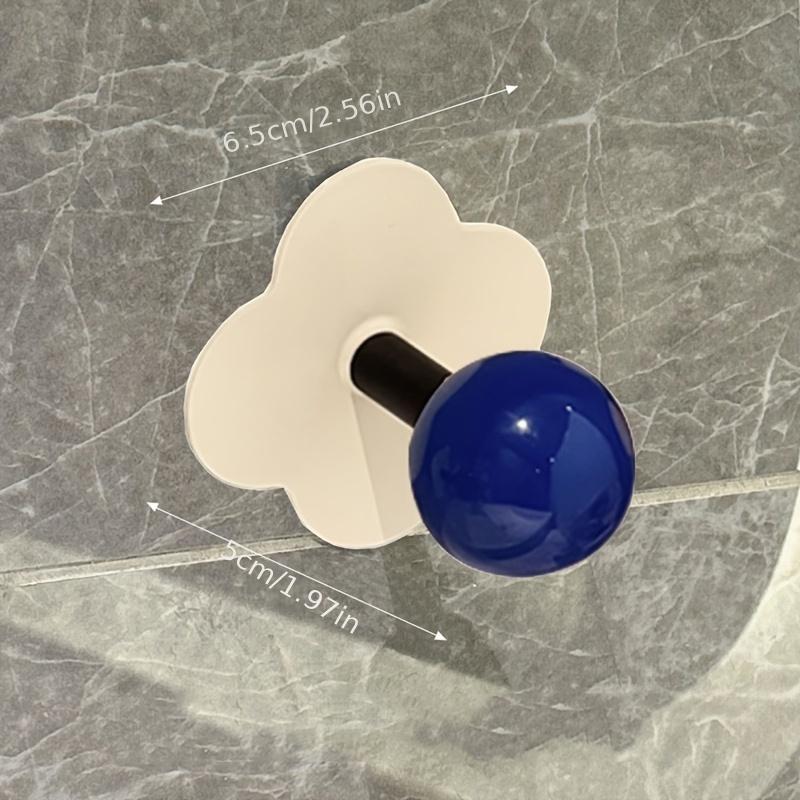 

Крючки для ванной комнаты с сильным клеем, без сверления, креативное настенное хранение для дома, кухни и ванной комнаты, хозяйственные крючки синий