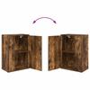 TV Cabinet Set 4 pcs Smoked Oak Engineered Wood