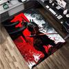 1Pc Samurai Print Rug - home decoration Carpet For Living Room Bedroom Flooring Computer Chair Area Rug