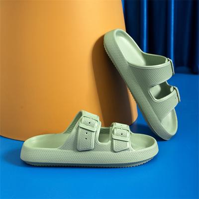 Sandales à Boucle à Plateforme Épaisse Femmes Été Plage Eva Semelle Souple Claquettes Sandales Femme Intérieur Salle de Bain Antidérapantes Nuage