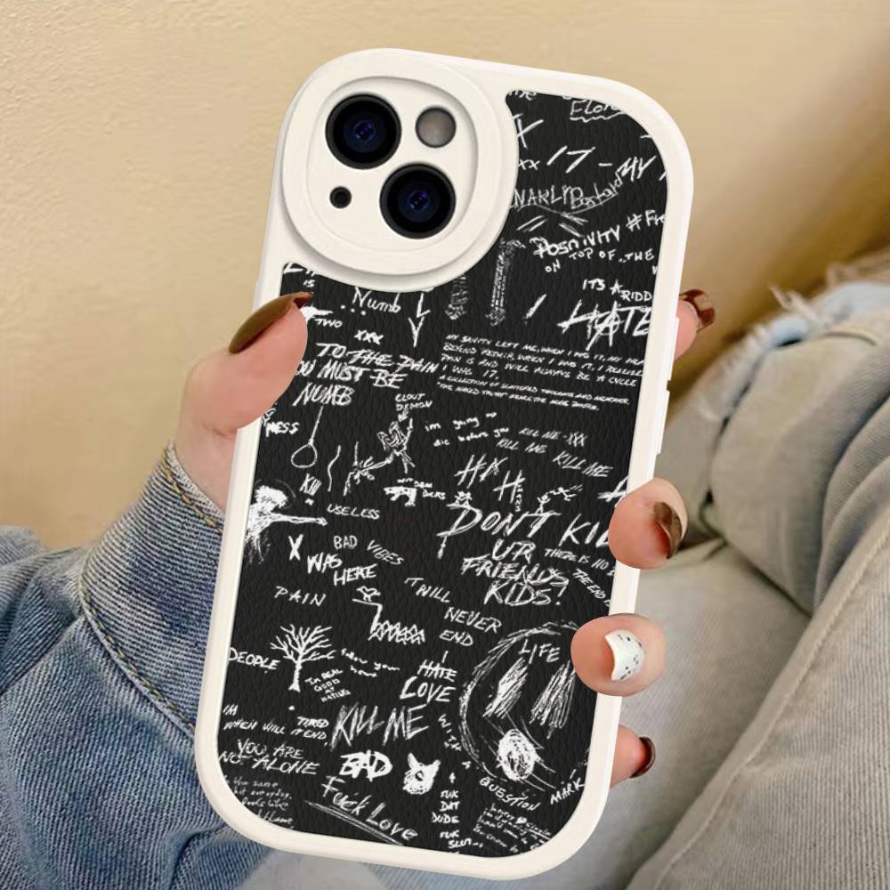 Rapper X-XXXTentacionS Phone Cover For IPhone 11 12 13 14 15 16 Pro Max Mini Plus Soft Leather Case
