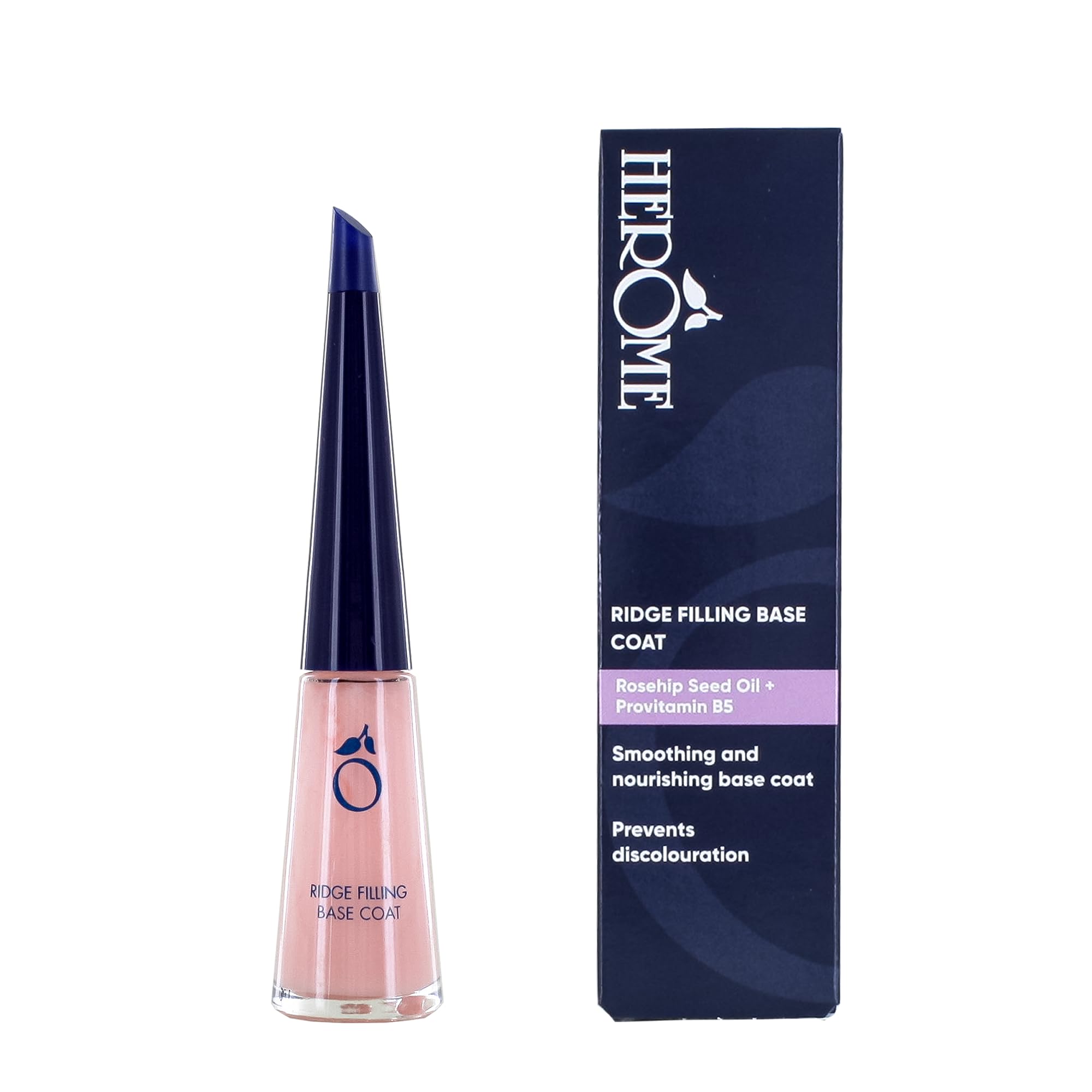Herome Ridge Filling Base Coat 10ml [Official Import] Corrects vertical ridges and unevenness on nails, nail primer, covers unevenness, enhances nail