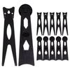 12Pcs Plastic Photo Frame Back Support Easel Type for Picture Frames Polished Finish Rounded Corners Stable Support Simple Setup
