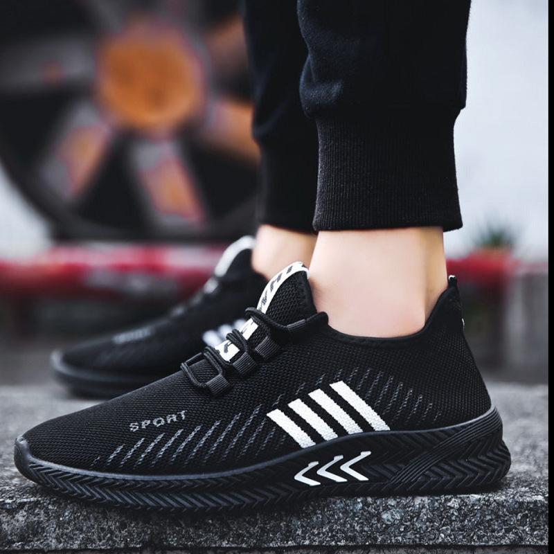 Shoes summer new casual shoes sports shoes flying woven running shoes