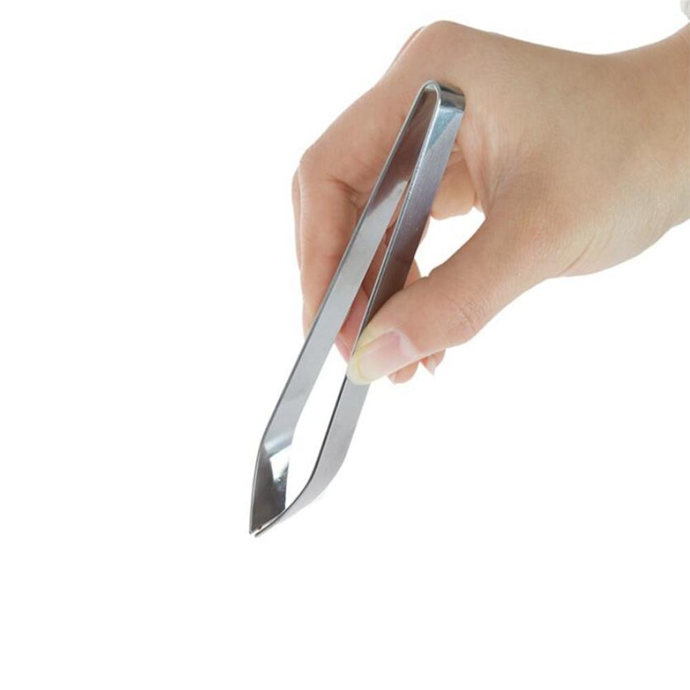 Stainless Steel Fish Bone Tweezers Remover Pincer Puller Tongs Pick-Up Seafood Tool Kitchen Tweezer Chicken Meat Hair Removal