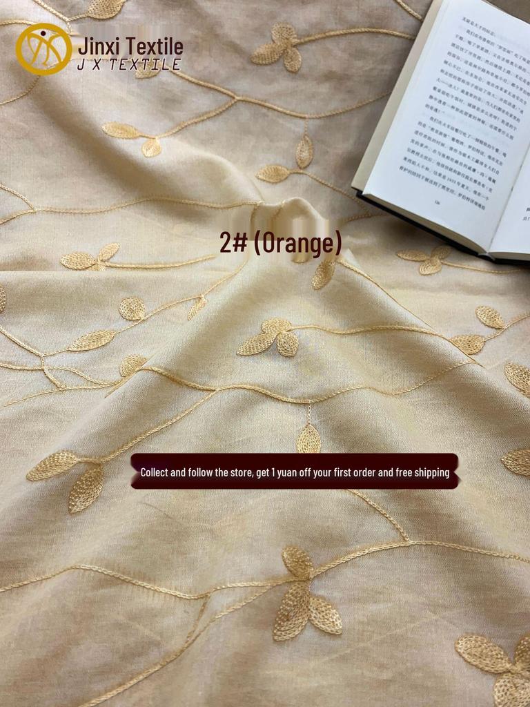 2026 Spring/Summer Tie-Dye Tencel Embroidered Skirt Shirt Princess Dress Fabric
