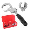 With 3 Card Slots Adjustable Faucet Wrench 4 In 1 Sink Plumbers Wrench  Narrow Sewer Water Pipe