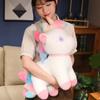 Fluffy Rainbow Unicorn Plush Toys Kawaii Stuffed Cartoon Animal Flying Horse Baby Doll Pillow Christmas Birthday Gift