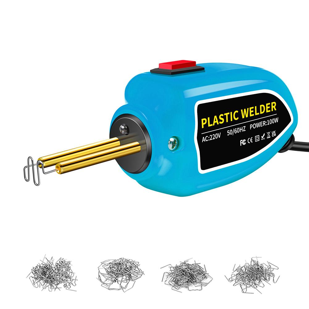 

Plastic Welder 100W Heat Gun Hot Stapler Plastic Welding Machine Bumper Soldering Iron Staples Car Bumper Repair Welding Tool US 110V синій