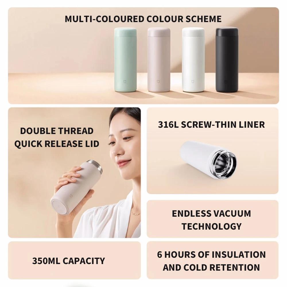Xiaomi Mijia Thermos Cup Pocket Edition 350ml Stainless Steel Water Portable Insulated Cup Lightweight Thermos Bottle Camping