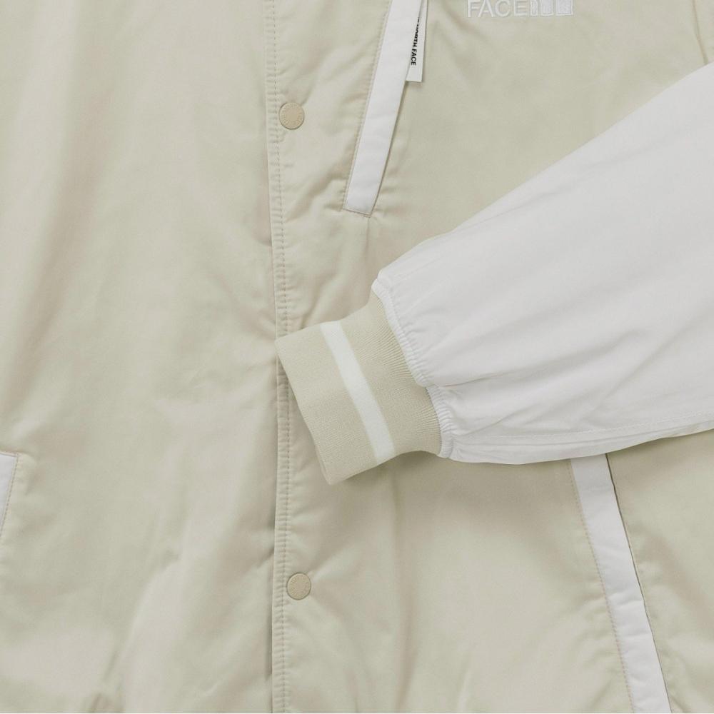 [north Face Official] Nj3nq60m White Label Player Varsity Jacket Cream