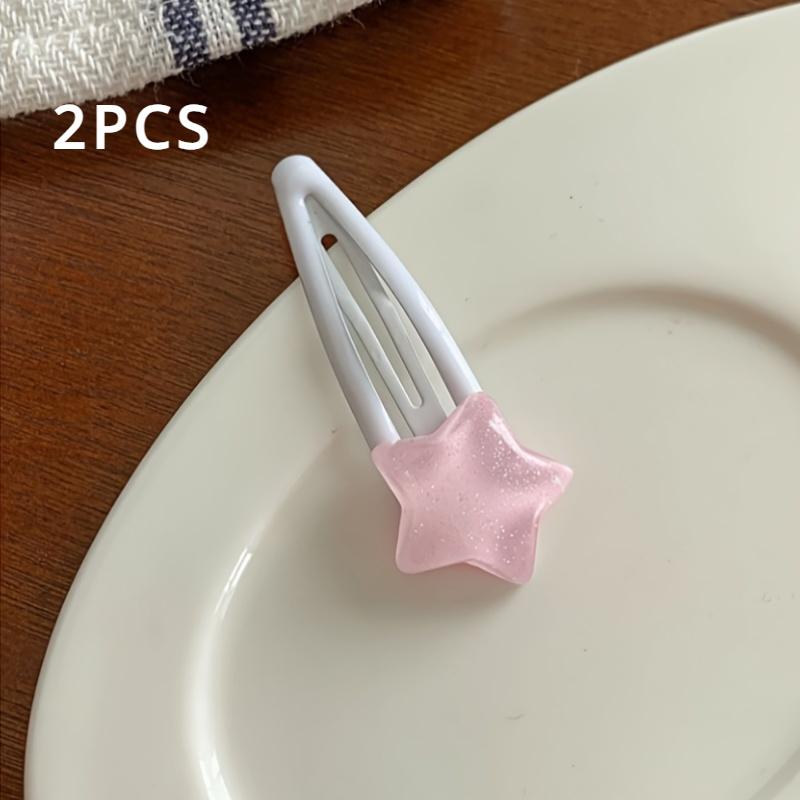 2/10pcs, Pentagram Hair Clips, Cute Star Hairpin with Water Drop Design,Suitable for Multiple Occasions During Various Festivals