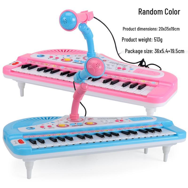 37-Key Children's Electronic Keyboard with Microphone - Early Education Musical Instrument