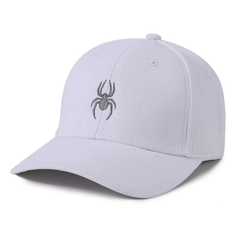 Spider Couple Baseball Cap Set Embroidered Black and White Casual Dad Hat Lightweight Adjustable Casual Golf Sun Hat Suitable Fo