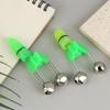 10Pcs Fishing Rod Bite Alarm with LED Light Plastic Clip On Bell Alert for Sea Fishing and Night Angling