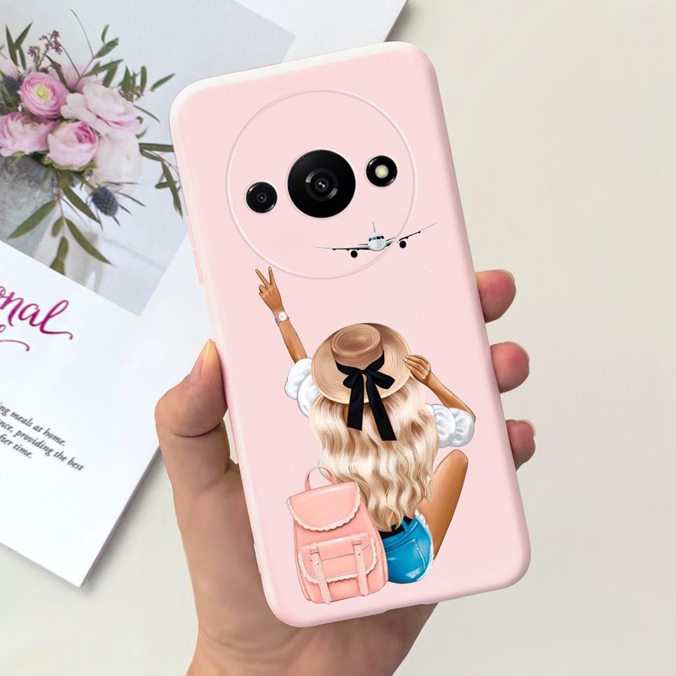 For Funda Xiaomi Redmi A3 Case Women Fashion Girly Flower Butterfly Bumper For Xiaomi Mi A3 Mia3 RedmiA3 Coque Soft Silicone