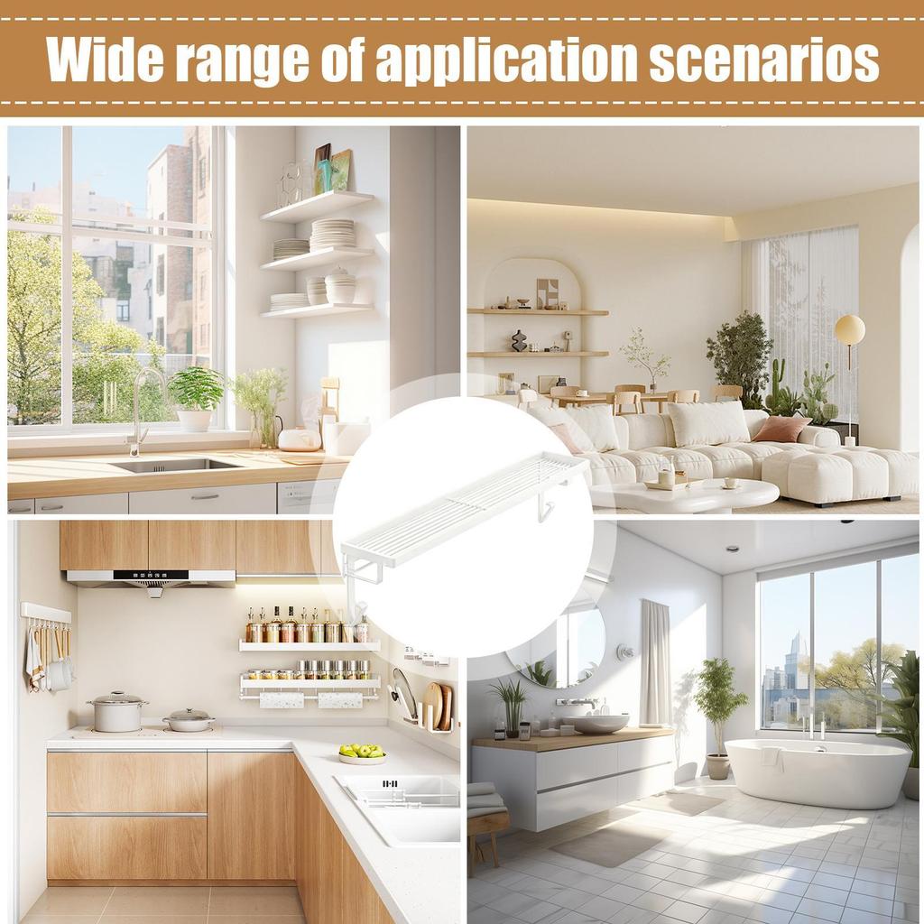 Radiator Shelves No Drill Iron Organizer No Drill Heat-Resistant Iron Radiator Shelves For Hotel Dorm Apartment Bedroom Living