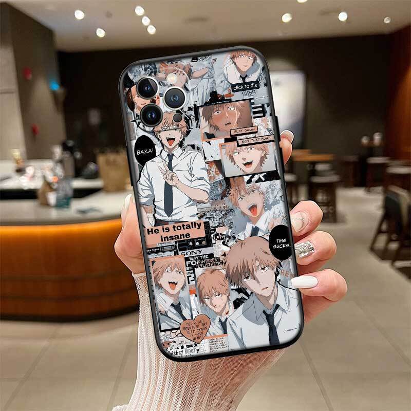 C-Chainsaws Denji Shockproof Phone Case for Redmi Note 8 8T 9 9A 9C 9T 9S 10 11 11S 10C 10X 10A 10T Pro Max Plus Prime