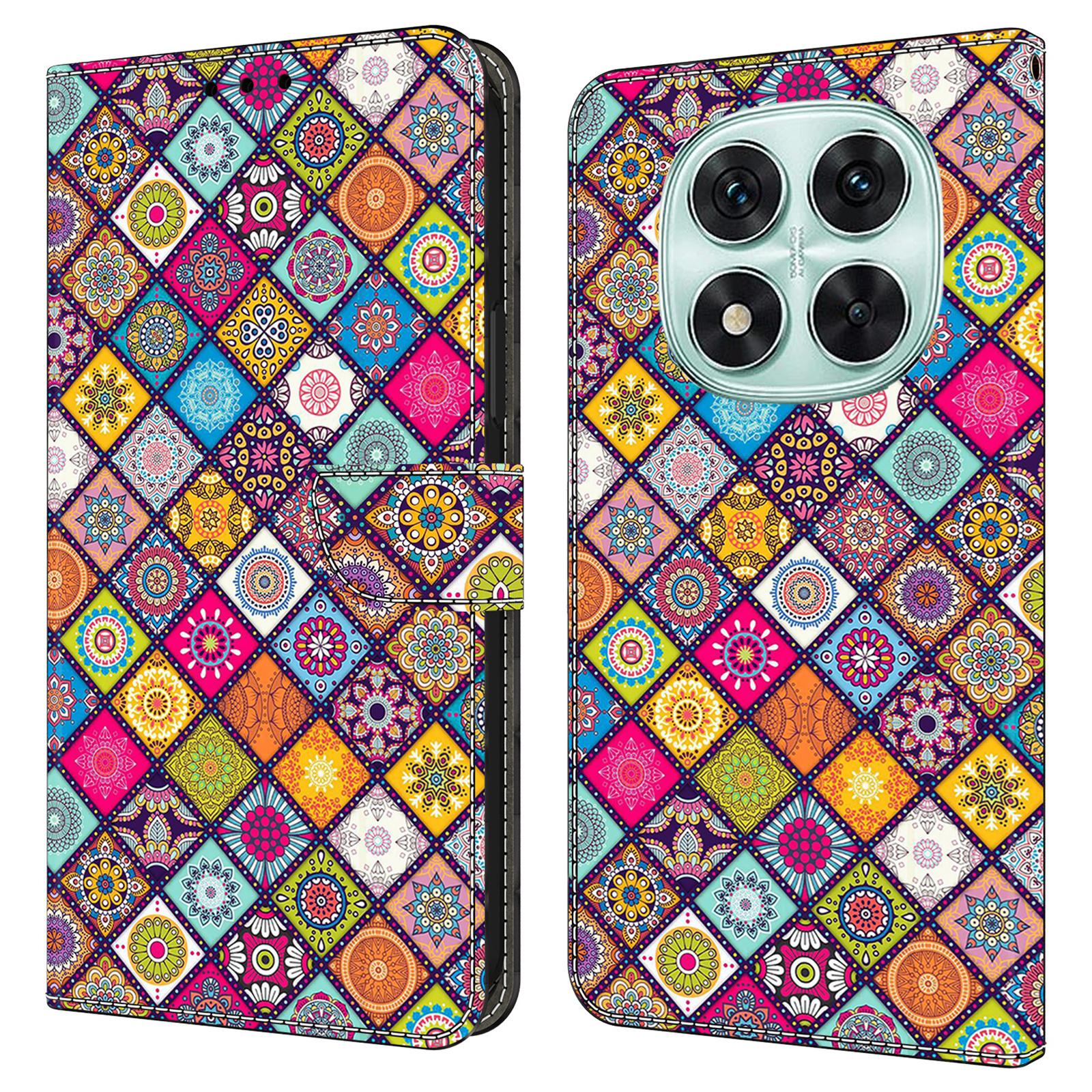 

For Xiaomi Redmi Note 14 Pro 5G Case with Card Slot Pattern Printed TPU+PU Leather Flip Phone Cover Colorful Leather