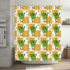 Green Frog Shower Curtain Cute Animal Printed Bath Decoration for Kids Room Decorations Waterproof Fabric 69x70in (175*180cm)