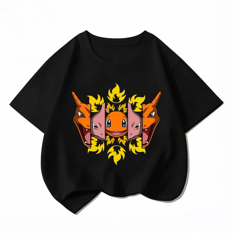 Printed Children s Pure Cotton T-shirt for Boys and Girls, Summer Comfortable and Breathable Children s T-shirt 100cm
