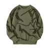 Trendy Autumn/Winter Loose Jacquard Knitted Sweater: Unisex Hong Kong Style, Round Neck, Long Sleeve