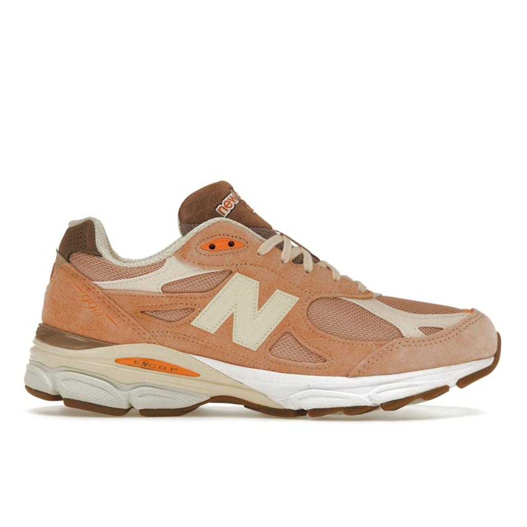 New Balance Size? X 990v3 Made In USA Keepin It Running Unisex Sneakers Pink Orange Cream M990SZ3