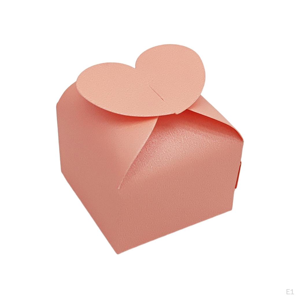 50Pcs Candy Boxes for Guests Paper Gift Collapsible Packaging Festival