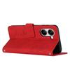 For Xiaomi Redmi Turbo 4 5G/Poco X7 Pro 5G Case Viewing Stand PU Leather Phone Cover Imprinted Heart Pattern
