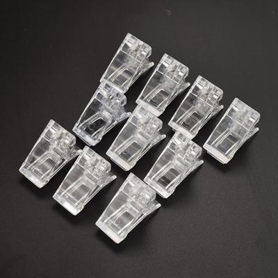 10 Τεμ./Σετ Κλιπ Νυχιών Πρακτικό Διαφανές Πλαστικό Σταθεροποιητή για Ντεκαλ Νυχιών για Κορίτσι