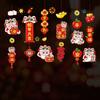 Chinese Style Window Sticker Cartoon Spring Festival Sticker  Festival Decoration