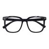 Black-framed Glasses for Women, Korean Style, Trendy, Anti-blue Light, New Fashion Eyeglass Frames, Large Frames for Men, Slimming, Plain Lenses